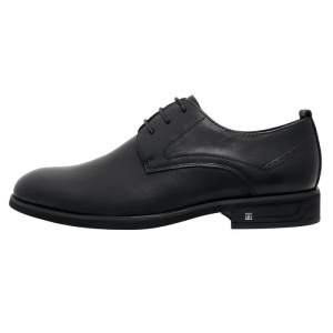Pantofi barbati, negru, eleganti, piele naturala, cu toc, Otter E6E620006A-01-N-Negru