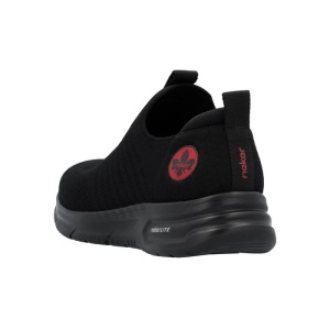 Pantofi barbati negru sport textil cu talpa joasa Rieker B7365-00-Negru