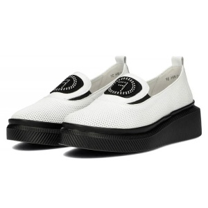 Pantofi dama alb casual piele naturala cu platforma Filippo DP4572-23-WH-Alb