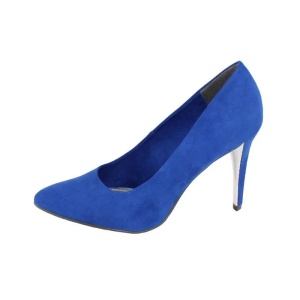 Pantofi dama albastru eleganti textil cu toc Marco Tozzi 2-22418-24-Albastru