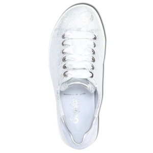 Pantofi dama argintiu casual piele naturala cu talpa joasa Semler 62-787-5-Argintiu