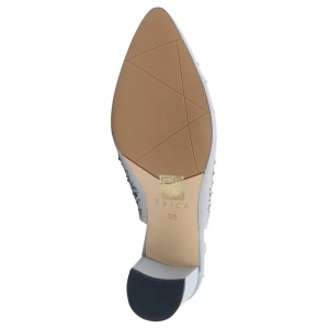 Pantofi dama gri eleganti piele naturala perforati cu toc Epica JIJI20011A-14-N-Gri