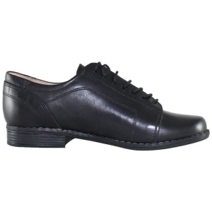 Pantofi dama negru casual piele naturala cu toc Nicolis 14238-Negru