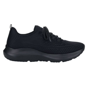 Pantofi dama negru sport textil cu platforma Rieker 42103-01-Negru