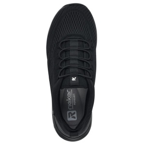 Pantofi dama negru sport textil cu talpa joasa Rieker 40405-00-Negru