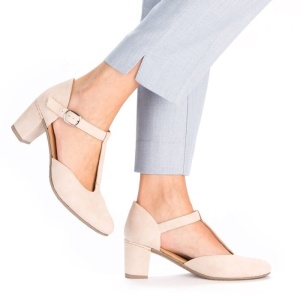 Pantofi dama roz elegant piele ecologica cu toc Rieker 41087-31-Roz