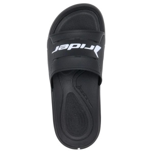 Papuci barbati negru de plaja sintetic cu talpa joasa Rider 12130-AI437-Negru