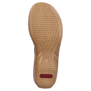 Papuci dama negru casual piele ecologica cu talpa joasa Rieker 60881-00-Negru
