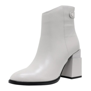 Botine dama gri elegante piele naturala cu toc Epica HMHM50011B-52-N-Gri