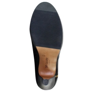Botine dama negru elegante piele naturala cu toc s.Oliver 5-25348-23-Negru