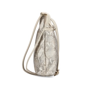 Geanta dama bej casual piele ecologica crossbody si de umar cu bareta reglabila Rieker H1032-90-Bej