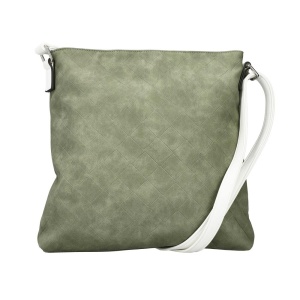 Geanta dama verde casual piele ecologica de umar cu bareta reglabila Rieker H1033-55-Verde
