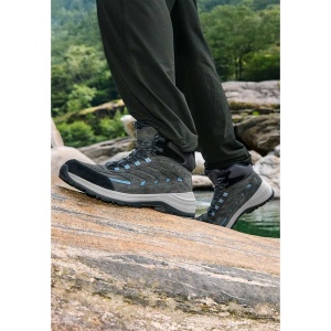 Ghete barbati gri sport piele intoarsa impermeabile cu talpa groasa Waldlaufer 786971-101-052-H-Dean-Gri
