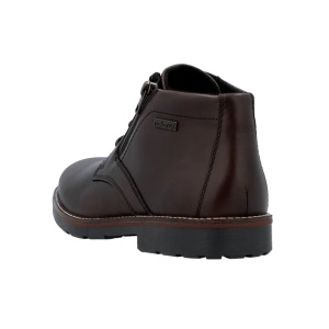 Ghete barbati maro casual piele naturala impermeabile cu toc Rieker 15324-25-Maro