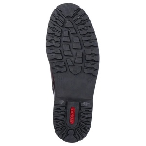 Ghete barbati maro casual piele naturala impermeabile imblanite cu toc Rieker F3602-25-Maro