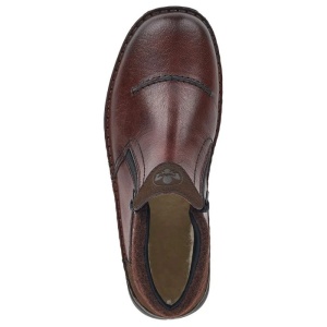 Ghete barbati maro casual piele naturala impermeabile imblanite cu talpa joasa Rieker 05389-25-Maro