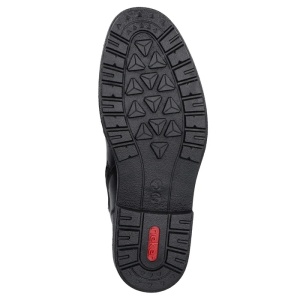 Ghete barbati negru casual piele naturala impermeabile imblanite cu toc Rieker 33143-00-Negru