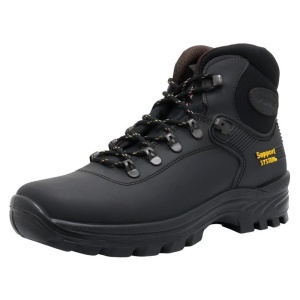 Ghete barbati negru sport piele ecologica impermeabile cu talpa groasa Grisport 825873-10242D26G-Negru