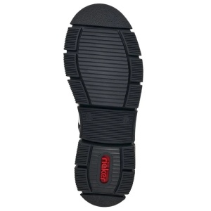 Ghete dama alb casual piele ecologica impermeabile imblanite cu talpa joasa Rieker X3414-80-Alb