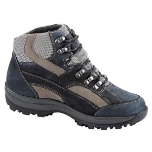Ghete dama albastru inchis sport piele naturala impermeabile cu talpa joasa Waldlaufer 471900-911-307-Holly-Albastru-Inchis