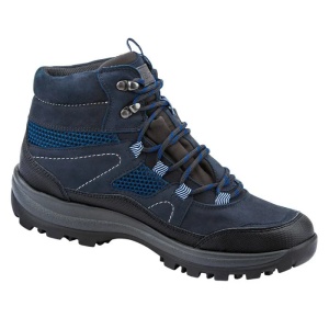 Ghete dama albastru inchis sport piele naturala impermeabile cu talpa joasa Waldlaufer 471974-501-954-Holly-Albastru-Inchis