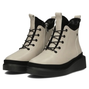 Ghete dama bej casual piele naturala cu talpa joasa Filippo DBT4799-23-BE-Bej