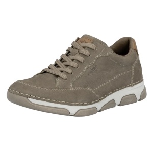 Pantofi barbati bej casual piele naturala cu talpa joasa Rieker 15900-25-Bej