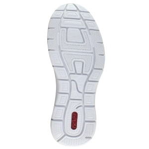 Pantofi barbati gri casual sintetic cu talpa joasa Rieker B4873-40-Gri