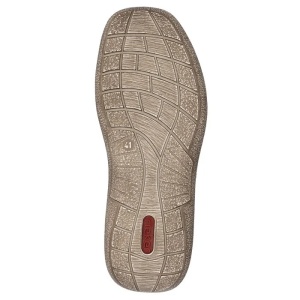 Pantofi barbati maro casual piele naturala cu talpa joasa Rieker 03006-24-Maro