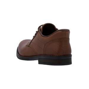 Pantofi barbati maro casual piele naturala cu toc Rieker 10353-24-Maro