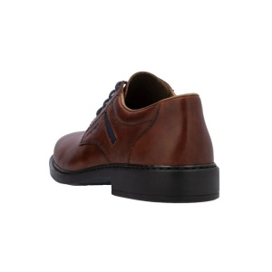 Pantofi barbati maro casual piele naturala cu toc Rieker B0803-24-Maro
