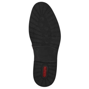 Pantofi barbati maro casual piele naturala perforati cu toc Rieker 13517-24-Maro