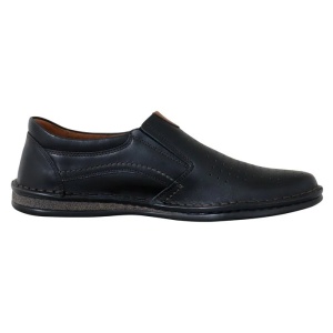 Pantofi barbati negru casual piele naturala cu talpa joasa Krisbut 4978A-5-9-Negru