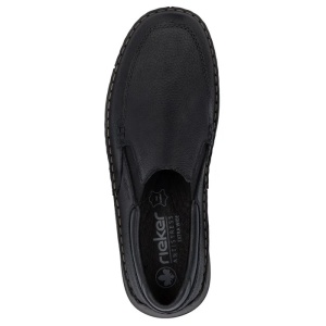 Pantofi barbati negru casual piele naturala cu talpa joasa Rieker 05292-00-Negru