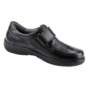 Pantofi barbati negru casual piele naturala cu talpa joasa Waldlaufer 633301-174-001-Ken-Negru
