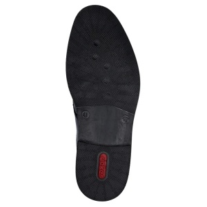 Pantofi barbati negru casual piele naturala cu toc Rieker 13510-00-Negru