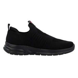 Pantofi barbati negru sport textil cu talpa joasa Rieker B7365-00-Negru