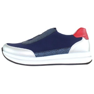 Pantofi dama, albastru inchis, sport, din material sintetic, cu talpa joasa, Remonte D2508-14-Albastru-Inchis