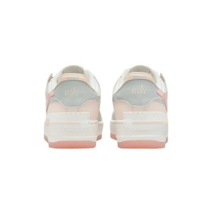 Pantofi dama bej sport piele naturala cu talpa groasa Nike W Air Force 1 Shadow DZ1847-105-Bej