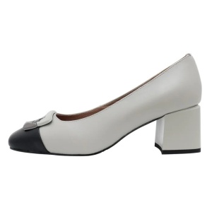 Pantofi dama, gri, eleganti, piele naturala, cu toc, Epica C03L112-UR1833-ZY09A3-14-N-Gri