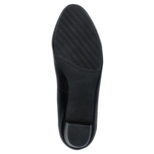 Pantofi dama negru casual piele ecologica cu toc Rieker 44650-01-Negru