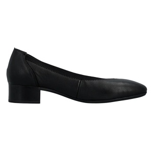 Pantofi dama negru casual piele naturala cu toc Rieker 43452-00-Negru