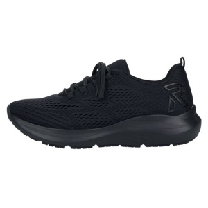 Pantofi dama, negru, sport, textil, cu platforma, Rieker 42103-01-Negru