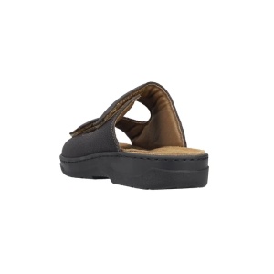 Papuci barbati maro casual piele naturala cu talpa joasa Rieker 20390-24-Maro