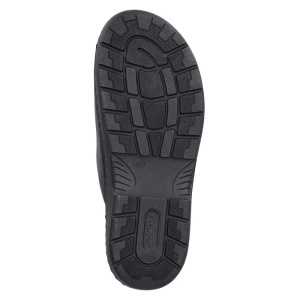 Papuci barbati negru casual piele naturala cu talpa joasa Rieker 20390-00-Negru