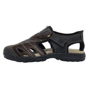 Sandale barbati, maro, sport, piele naturala, cu talpa joasa, Grisport 873037-81561BV1-Maro