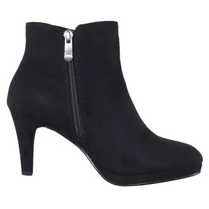 Botine dama negru elegante din material textil cu toc Marco Tozzi 2-25342-23-001-Negru
