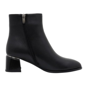 Botine dama negru elegante piele naturala cu toc Epica K3K350033-01-N-Negru