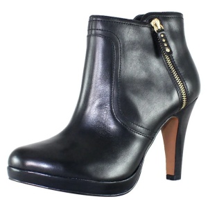 Botine dama negru elegante piele naturala cu toc s.Oliver 5-25348-23-Negru