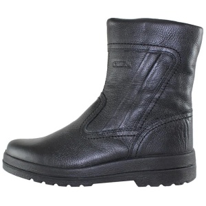 Cizme barbati, negru, casual, piele naturala, imblanite, lungi, cu talpa joasa, Otter OT27751BL-01-N-Negru